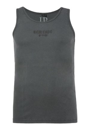JP1880, TANK TOP, RIBBED JERSEY, CHEST PRINT, VINTAGE, UP TO 8XL - Top - dark olive