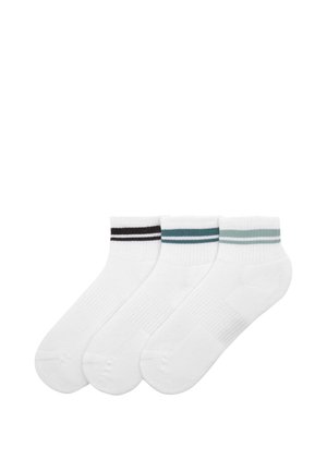 STRIPED - 3 PACK - Socken - white