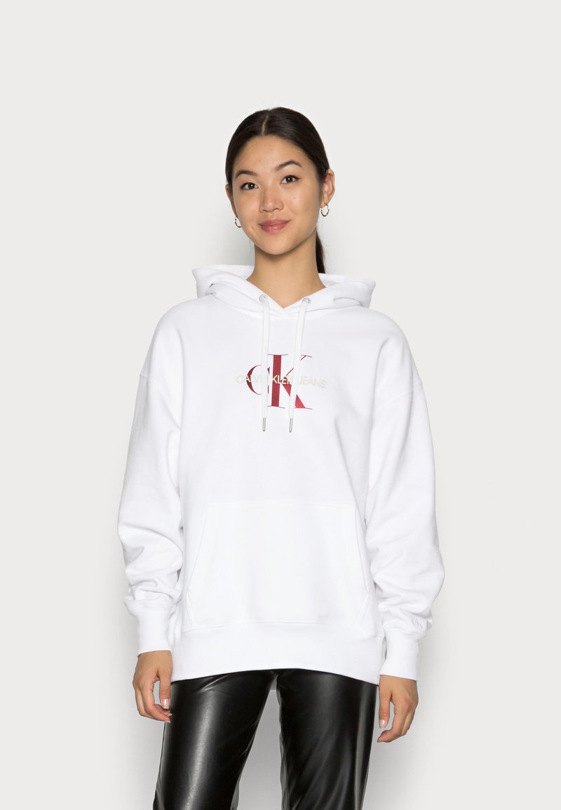 Damen Sweatshirts | Calvin Klein Jeans MID SCALE MONOGRAM HOODIE Sweatshirt bright white/weiß - DE37590 Damen Sweatshirts | Calvin Klein Jeans MID SCALE MONOGRAM HOODIE Sweatshirt bright white/weiß - DE37590