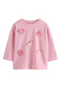 Next LONG SLEEVE HEART APPLIQUÉ - Maglietta a manica lunga - pink