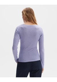 OPUS SOFT SLIM FIT BASIC - Langarmshirt - soft viola