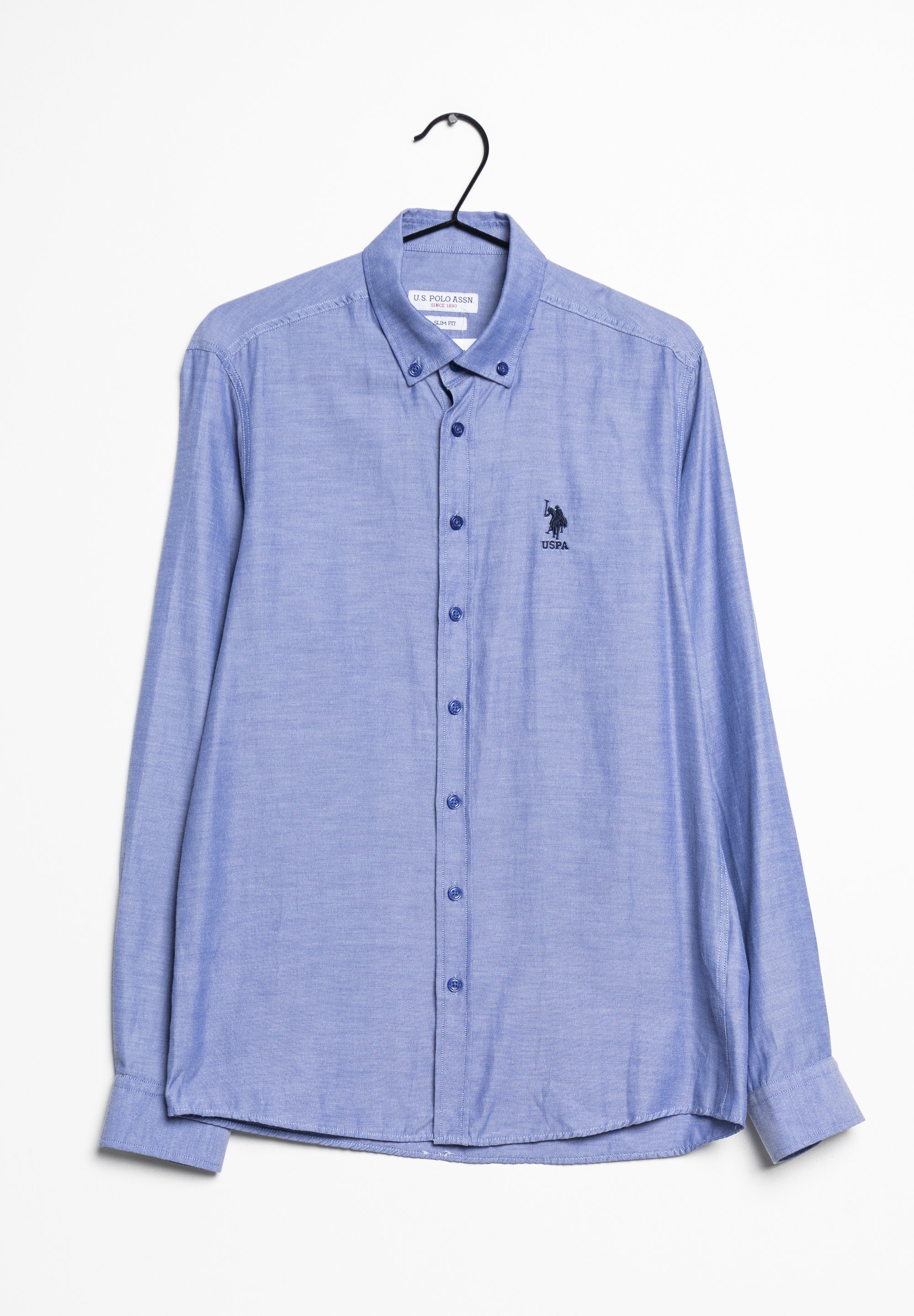 Slim Fit Us Polo Camicie Polo Camicia Blue/blu (Second Hand)