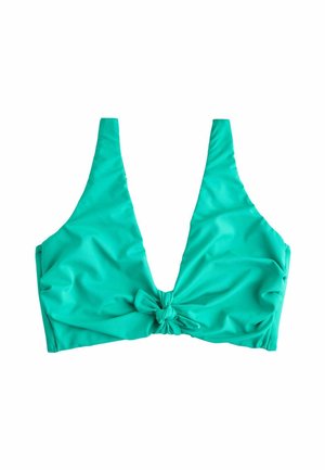 PADDED WIRED PLUNGE  STANDARD. - Bikini-Top - pink zebra textured