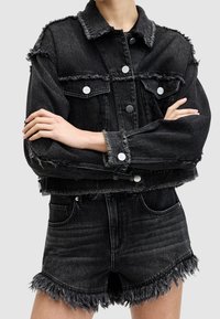 AllSaints Shorts vaqueros - black