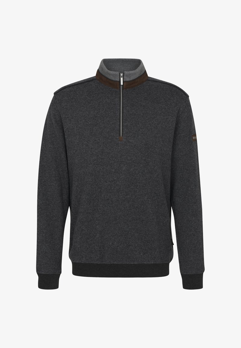 bugatti Strickpullover - dunkelgrau