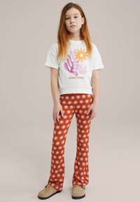 WE Fashion - FLARED - Kelnės - cinnamon brown Miniatiūros vaizdas 1