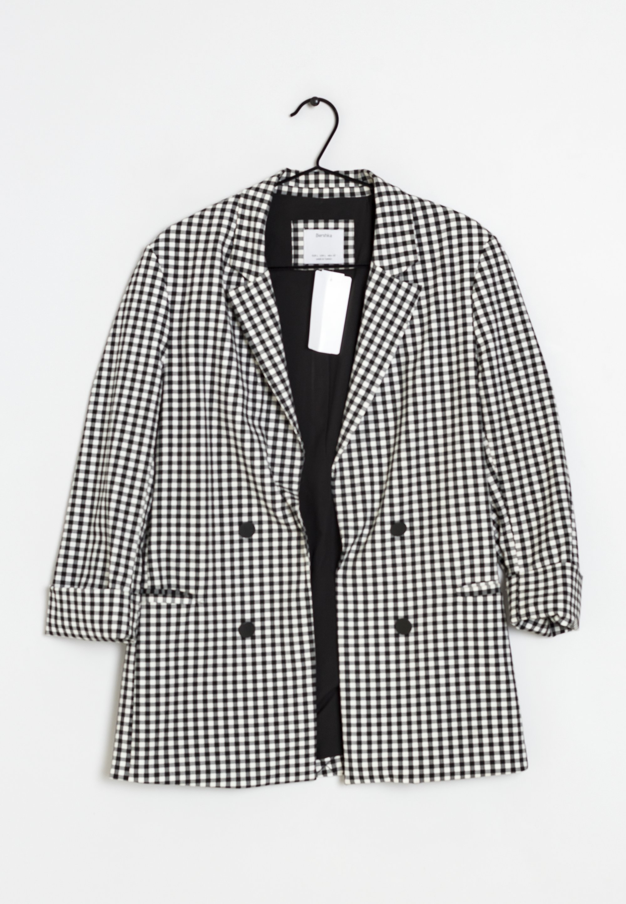 Cappotto Corto Soprabito Bianco E Nero Cappotto Da Uomo Con Collo