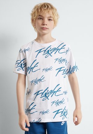 Jordan PAINTED FLIGHT UNISEX - T-shirt con stampa - white