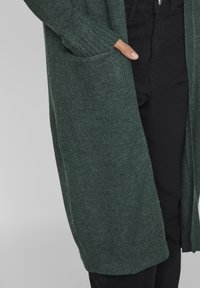 VILA VIRIL LONG CARDIGAN - Adīta jaka - pineneed dark melange