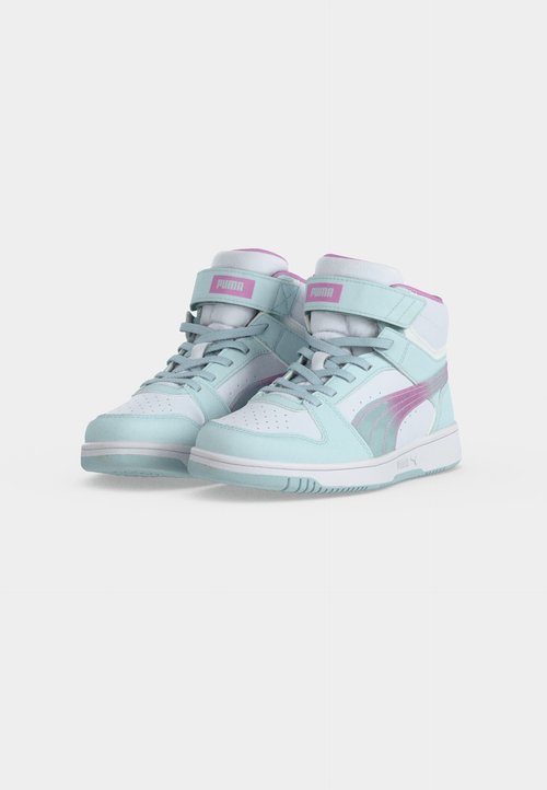 PUMA REBOUND SLAM MID FADED GLOW UNISEX - High-top trainers - aqua glow/mauve glow/white — photo 3