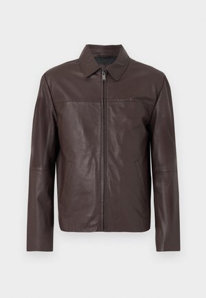 LUKE JACKET - Kožená bunda - wine