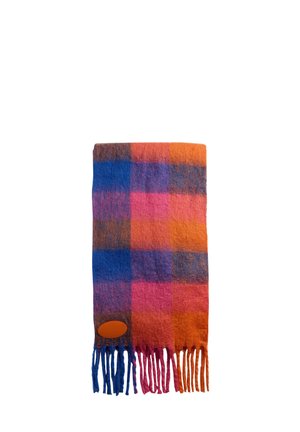BRUSHED - Eșarfă - blue/orange check