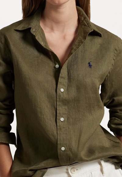 Polo Ralph Lauren CLASSIC FIT LINEN SHIRT - Cămașă - outdoors olive