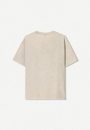 Bershka PRINTED SHORT SLEEVE  - T-shirts print - grey