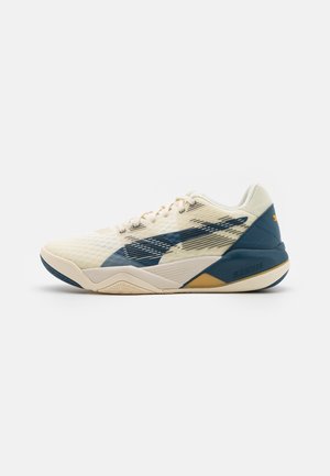ELIMINATE POWER NITRO FIRST MILE - Rokometni čevlji - ivory glow/intense blue/mineral yellow