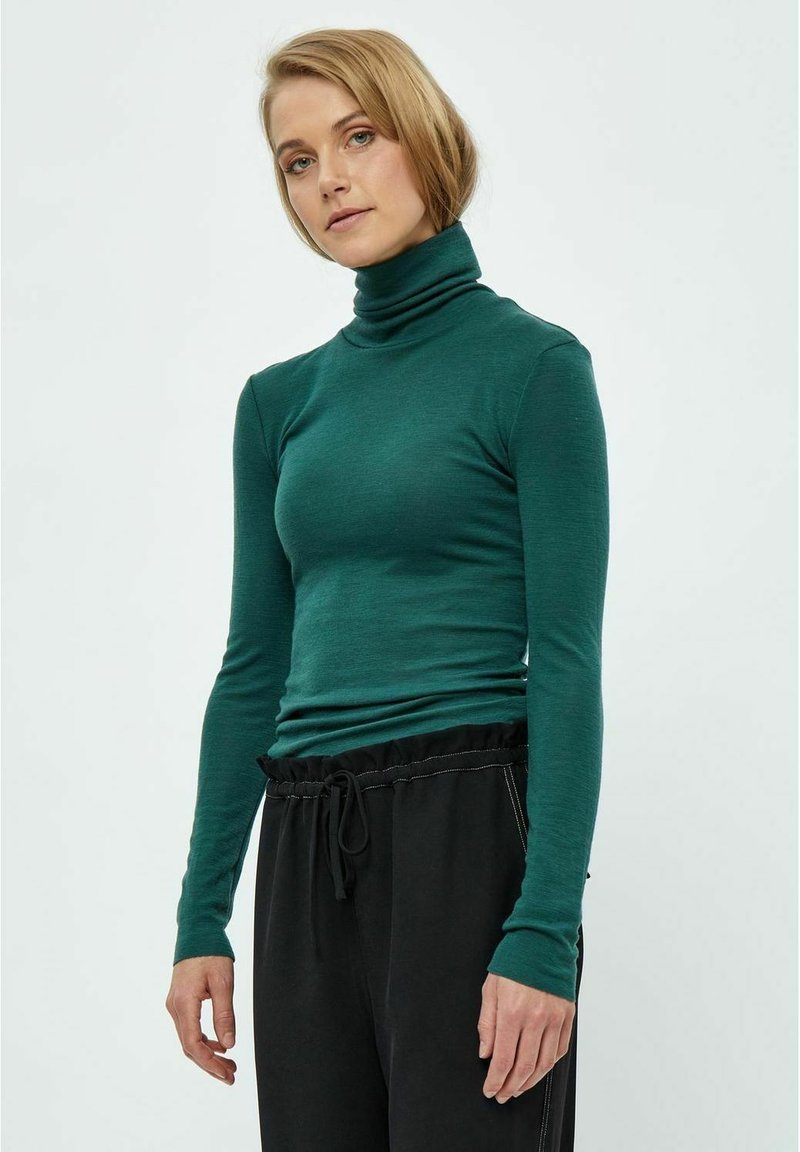 Minus MSCally Roll Neck - Maglietta a manica lunga - jungle green