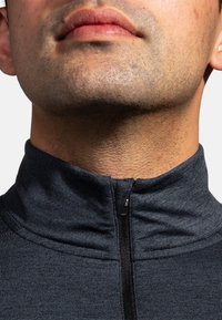 Brooks DASH 1/2 ZIP 2.0 - Ilgarankovis viršutinės dalies drabužis - htr black