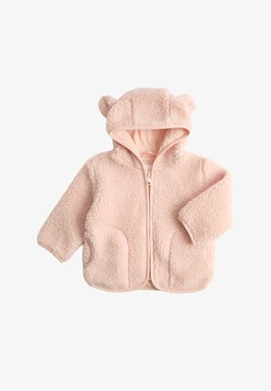 Marks & Spencer, HOODED BORG JACKET WITH EARS (0-4 YRS). UNISEX - Vinterfrakke - pink mix