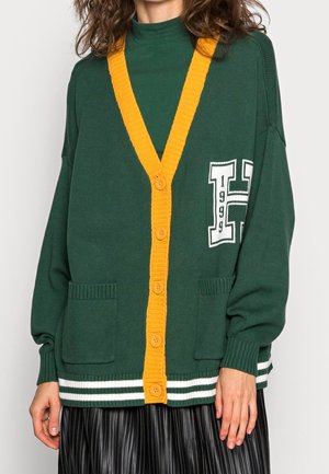 Strickjacke - dark green