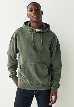 WASHED  - Mikina s kapucí - khaki green