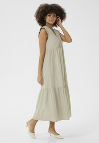 Culture CUOLENA SLEEVELESS FRILL - Dnevna haljina - seagrass