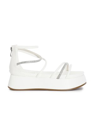 Platform sandals - white