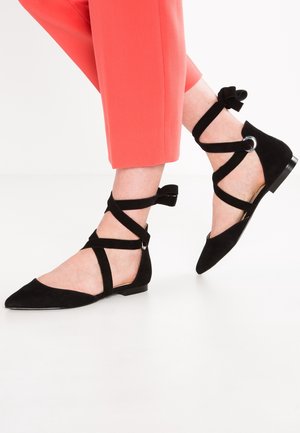 Ballerine con cinturino - black