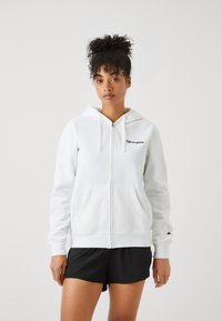 Champion GRAPHIC FULL ZIP HOODIE - Mikina so zipsom - white