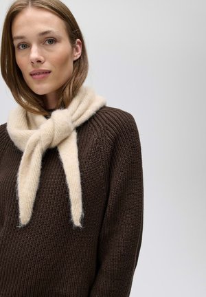OPUS, RIBBED TEXTURE - Foulard - macadamia