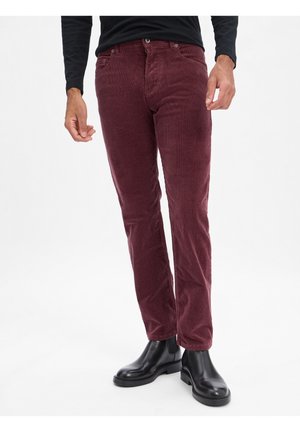 AIDEN - Stoffhose - aubergine