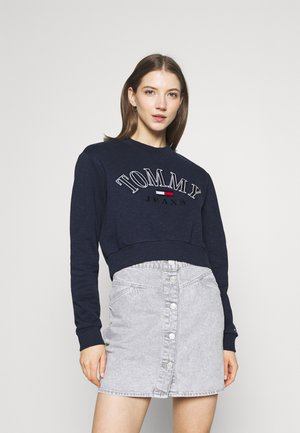 CROP COLLEGE LOGO - Sweatshirt - twilight navy