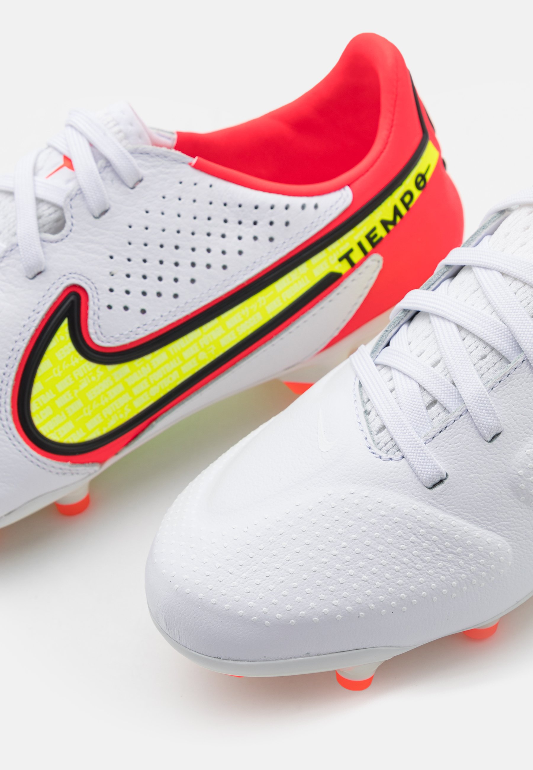 Nike Performance TIEMPO LEGEND 9 PRO FG - Botas de fútbol con tacos -  white/volt/bright crimson/blanco - Zalando.es
