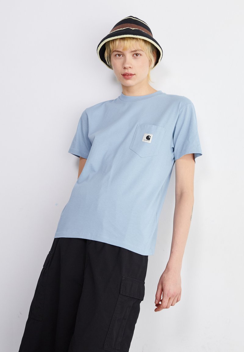 Carhartt WIP POCKET - T-shirt basique - frosted blue