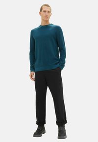 TOM TAILOR Strickpullover - dunkelgrün
