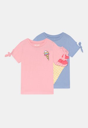 2 PACK - Camiseta estampada - brunnera blue/almond blossom