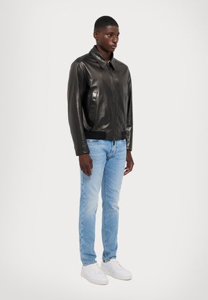 BLOUSON - Lederjacke - black beauty