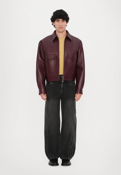 Dsquared2 BLOUSON - Lederjacke - bordeaux