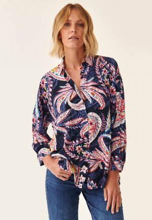 TRIKITI - Button-down blouse - navy blue