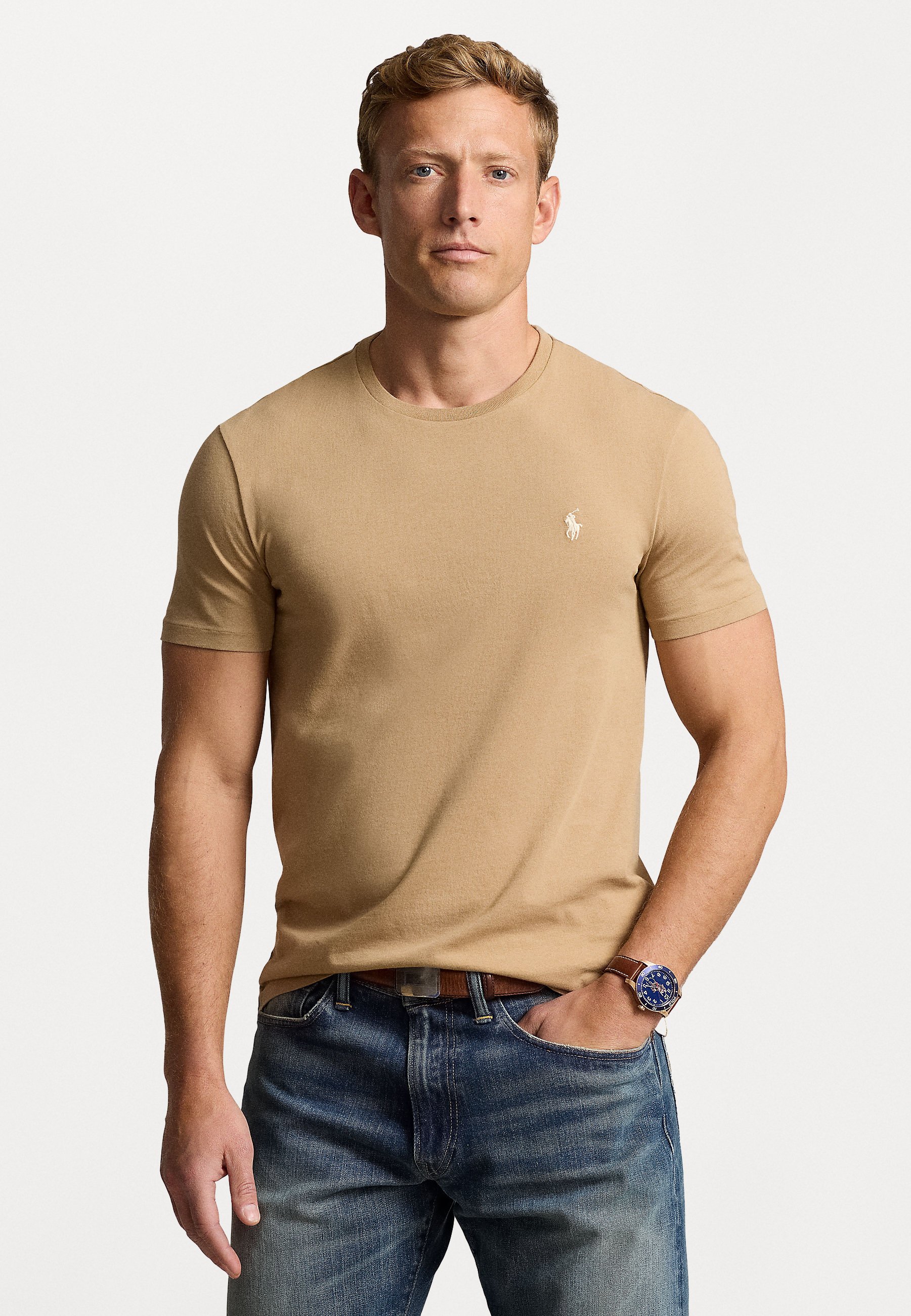 Polo Ralph Lauren CUSTOM SLIM FIT JERSEY CREWNECK T-SHIRT