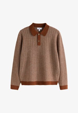 Next, Polo shirt - rust orange
