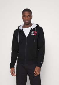 Tommy Jeans ENTRY ZIP - Camisola com fecho - black