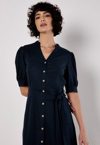 Apricot Blusenkleid - navy