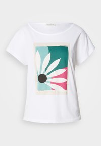 SHORT SLEEVE BOAT NECK PRINT - Print T-shirt - white