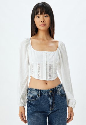PUFF SLEEVE - Pusero - white