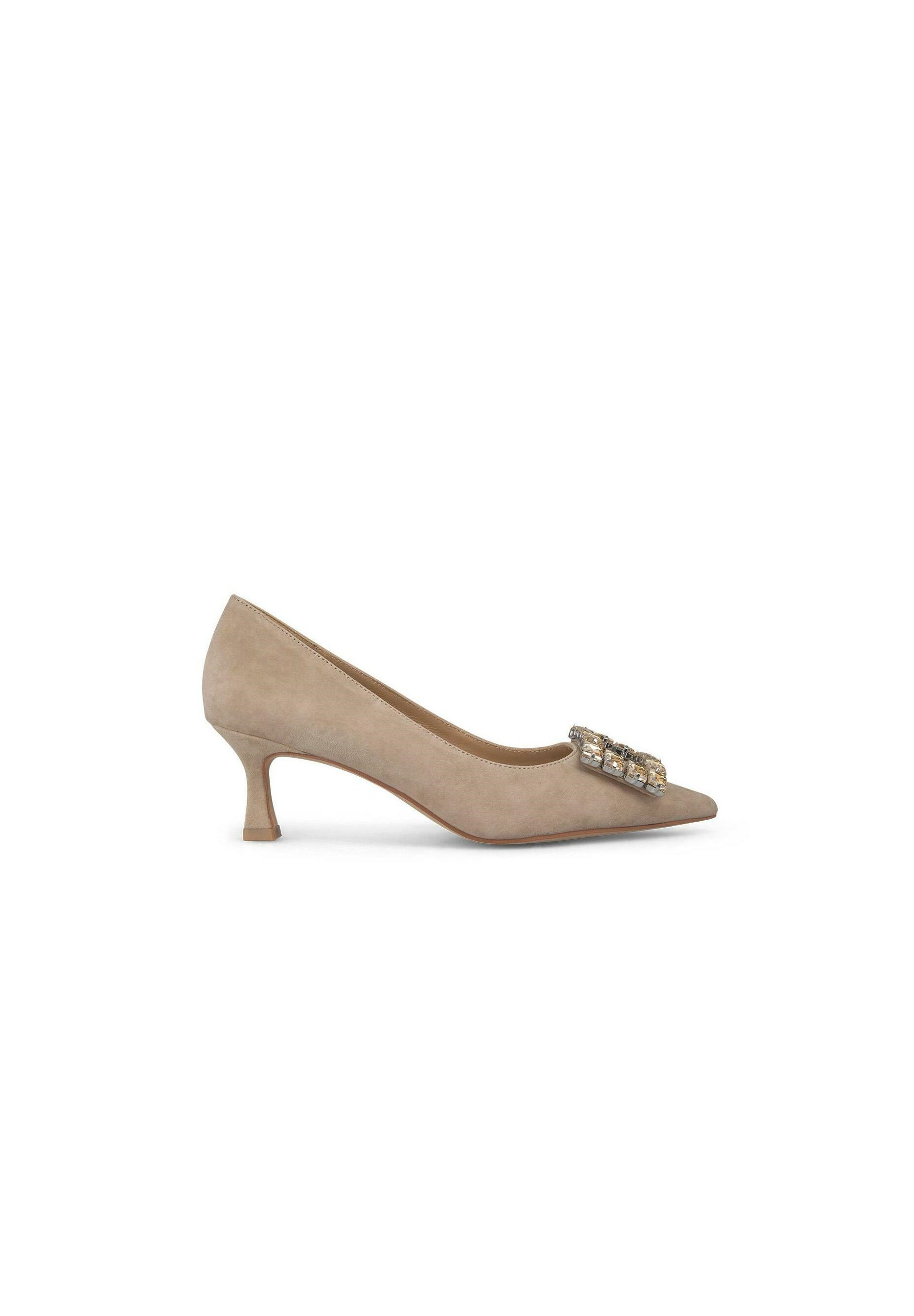 Stiletto Zapatos De Salon Ante Beige Zapato De Salón Beige De Piel De Mas34