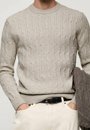 Jumper - mottled light grey