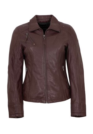 DALMA - Lederjacke - bordeaux