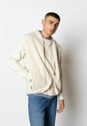 Fat Moose WOOD - Weste - ecru