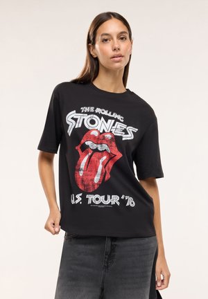 Terranova, T-SHIRT CON STAMPA ROYALTIES - T-shirt con stampa - nero ultrablack