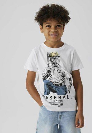 T-shirt imprimé - bright white